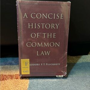 Concise History of Common Law Book